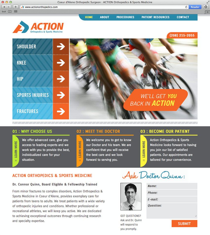 Action_Orthopedic_and_Sports_Medicine_website_Design_Tran_Creative